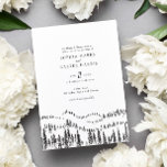 Elegant Rustic Forest Mountain Sketch Wedding Kaart<br><div class="desc">Elegant Rustic Forest Mountain Sketch Wedding Invitation - ideaal voor een ritje op een rustige berg</div>