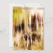 Elegant Rustic Gold Lijst 40e geboortedag Kaart (Achterkant)