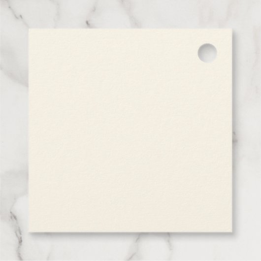 Elegant Rustic Green Floral Custom Wedding Bedankjes Labels (Achterkant)