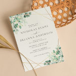 Elegant Rustic Greenery Eucalyptus Leaves Wedding Kaart<br><div class="desc">Nodig gasten uit op uw speciale dag met onze Elegante Rustieke Groen Eucalyptus laat bruiloft uitnodiging. Dit charmante ontwerp,  met delicate eucalyptusbladeren,  combineert rustieke schoonheid met verfijnde elegantie,  ideaal voor een op natuur geïnspireerde bruiloft.</div>