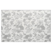 Elegant Rustic Grijs Toile Deer Stof (Fat Quarter)