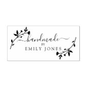 Elegant Rustic Handmade Business Rubber Stamp Rubberstempel (Afrduk)