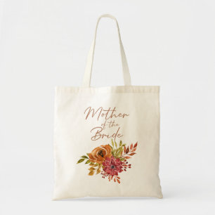 Elegant Rustic Herfst Floral Moeder van de Bride Tote Bag