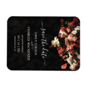 Elegant Rustic Herfst Flowers Weddenschap Save the Magneet (Horizontaal)