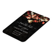 Elegant Rustic Herfst Flowers Weddenschap Save the Magneet (Linkerzijde)