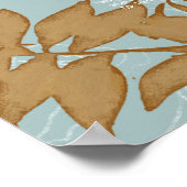 Elegant Rustic Herfst Wreated Foliage Seating Char Poster (Hoek)