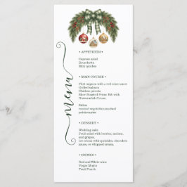 Elegant Rustic Holiday Weeding Menu