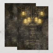 Elegant RUSTIC islamitische bruiloft Kaart (Voorkant / Achterkant)