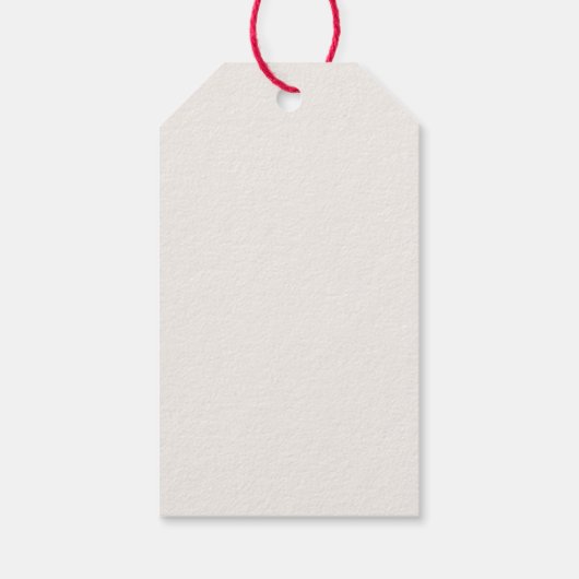 Elegant Rustic Kerstmis: vrede op aarde Cadeaulabel (Achterkant)