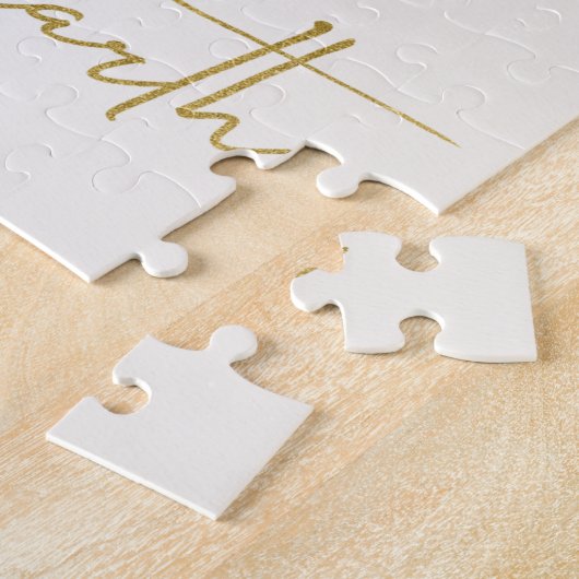 Elegant Rustic Kerstmis Wreath Holiday Legpuzzel (Zijkant)