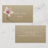 Elegant Rustic, Kraft, Magnolia Visitekaartje (Voorkant / Achterkant)