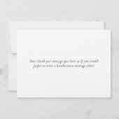 Elegant Rustic Leaves Greenery Hartelijk dank Bedankkaart (Achterkant)