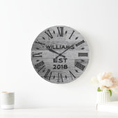 Elegant Rustic Light Wood Grote Klok (Huis)