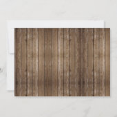 Elegant Rustic Mason Jar Lights bruiloft Kaart (Achterkant)