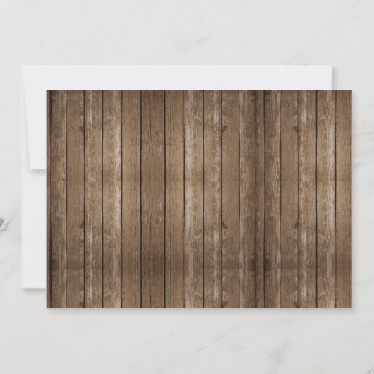 Elegant Rustic Mason Jar Lights bruiloft Kaart (Achterkant)