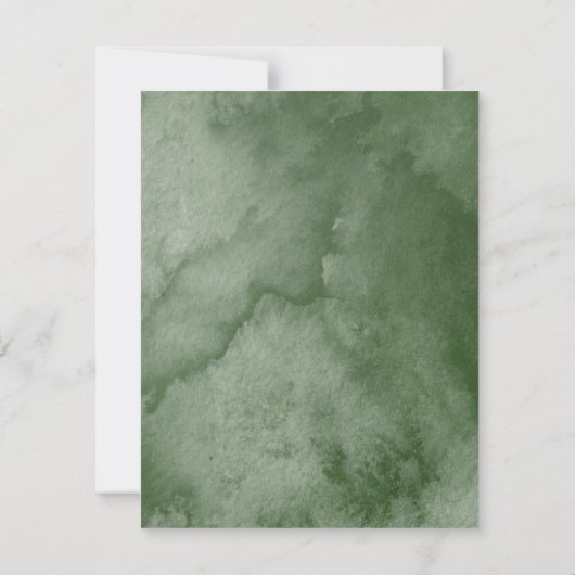 Elegant Rustic Mountain Landscape QR Code Wedding RSVP Kaartje (Achterkant)