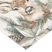 Elegant Rustic Noel Christmas Table Runner Medium Tafelloper (Hoek)