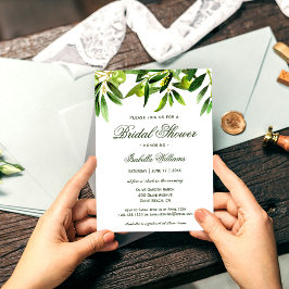 Elegant Rustic Olive Boho Summer Vrijgezellenfeest Kaart