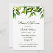 Elegant Rustic Olive Boho Summer Vrijgezellenfeest Kaart (Voorkant)