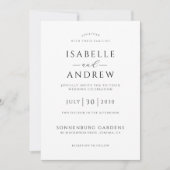 Elegant Rustic Photo Wedding Kaart (Voorkant)