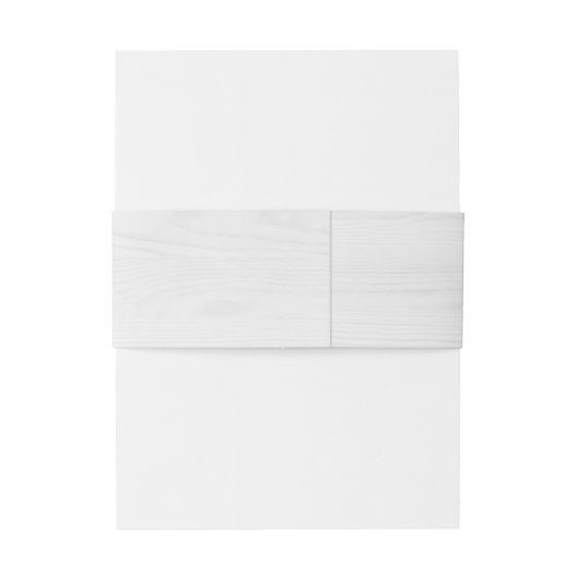 Elegant Rustic Pine Trees op Witte Hout Achtergron Uitnodigingen Wikkel (Achterkant Voorbeeld)