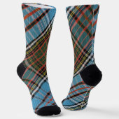 Elegant Rustic Plaid Anderson Tartan Sokken (Gebogen)