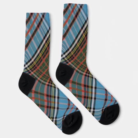 Elegant Rustic Plaid Anderson Tartan Sokken (Rechts)
