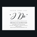 Elegant Rustic Post Wedding Brunch Uitnodigingskaa Kaart<br><div class="desc">Een brunch feest plannen met de newlyweds de dag na de bruiloft? Nodig gasten met dit elegante ritme kalligrafie ontwerp uit,  de Post Wedding Brunch Invitation Card. 
Voeg je brunchgegevens toe in het overeenkomende zwarte lettertype/lettertype.

#TeeshaDerrick</div>