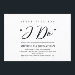 Elegant Rustic Post Wedding Brunch Uitnodigingskaa Kaart<br><div class="desc">Een brunch feest plannen met de newlyweds de dag na de bruiloft? Nodig gasten met dit elegante ritme kalligrafie ontwerp uit,  de Post Wedding Brunch Invitation Card. 
Voeg je brunchgegevens toe in het overeenkomende zwarte lettertype/lettertype.

#TeeshaDerrick</div>