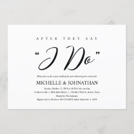 Elegant Rustic Post Wedding Brunch Uitnodigingskaa Kaart