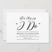 Elegant Rustic Post Wedding Brunch Uitnodigingskaa Kaart (Voorkant)