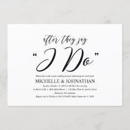 Elegant Rustic Post Wedding Brunch Uitnodigingskaa Kaart