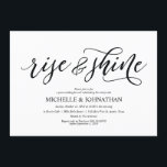 Elegant Rustic Post Wedding Brunch Uitnodigingskaa Kaart<br><div class="desc">Een brunch feest plannen met de newlyweds de dag na de bruiloft? Nodig gasten met dit elegante ritme kalligrafie ontwerp uit,  de Post Wedding Brunch Invitation Card. 
Voeg je brunchgegevens toe in het overeenkomende zwarte lettertype/lettertype.

#TeeshaDerrick</div>