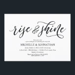 Elegant Rustic Post Wedding Brunch Uitnodigingskaa Kaart<br><div class="desc">Een brunch feest plannen met de newlyweds de dag na de bruiloft? Nodig gasten met dit elegante ritme kalligrafie ontwerp uit,  de Post Wedding Brunch Invitation Card. 
Voeg je brunchgegevens toe in het overeenkomende zwarte lettertype/lettertype.

#TeeshaDerrick</div>