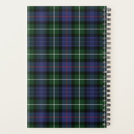 Elegant Rustic Pset 2023 Clan MacKenzie Tartan Planner (Achterkant)