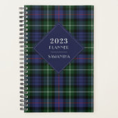 Elegant Rustic Pset 2023 Clan MacKenzie Tartan Planner (Voorkant)