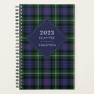 Elegant Rustic Pset 2023 Clan MacKenzie Tartan Planner