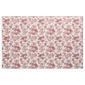 Elegant Rustic Red, Frans Toile Deer Fox Stof (Yard (91,4 cm))