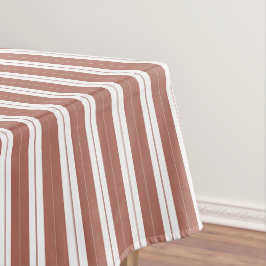 Elegant Rustic Red Franse streep Tafelkleed