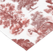 Elegant Rustic Red Horses Land Toile Tafelkleed (Gekanteld)