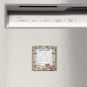 Elegant Rustic Red Roses sparen de Magnet van de D (Insitu (Vaatwasser))