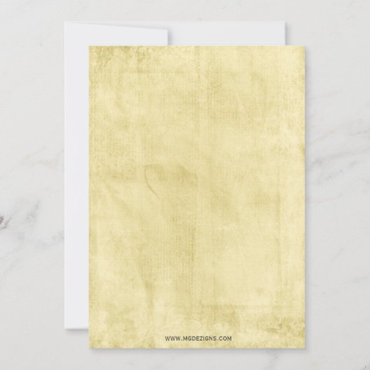 Elegant Rustic Rehearsal Dinner Invitation Kaart (Achterkant)