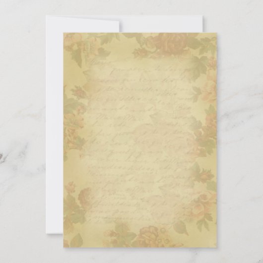 Elegant Rustic  repetitie nodigt uit tot een diner Kaart (Achterkant)