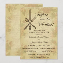 Elegant Rustic  repetitie nodigt uit tot een diner Kaart