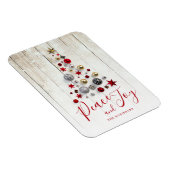 Elegant Rustic & Simple Family Kerstfeestdag Magneet (Rechterzijde)