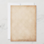 Elegant Rustic Sunflower repetial-uitnodigingen vo Kaart (Achterkant)