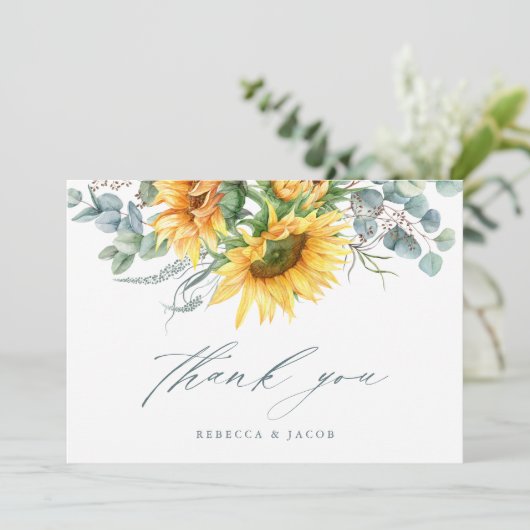 Elegant Rustic Sunflower Vrijgezellenfeest Kaart (Staand voorkant)