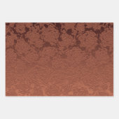 Elegant Rustic Terracotta Fall Floral Inpakpapier Vel (Voorkant 2)