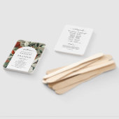 Elegant Rustic Terracotta Florals Wedding Programm Handwaaier (Niet-gemonteerd)