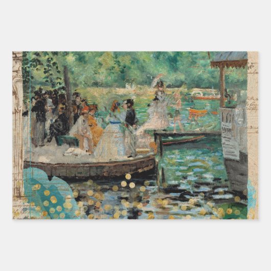 Elegant Rustic  Texture Decoupage Inpakpapier Vel (Voorkant)